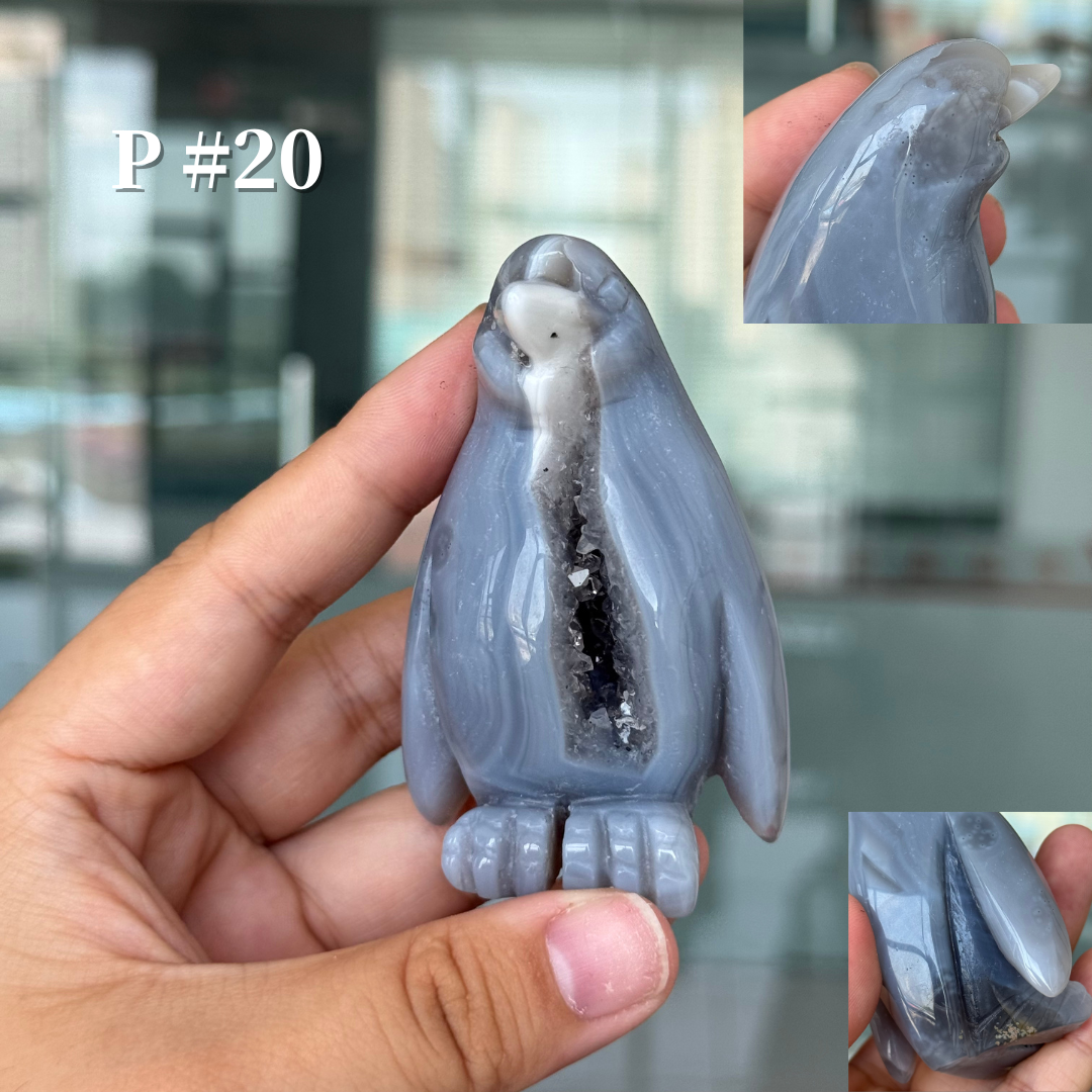 Unique, Agate Geode Penguin