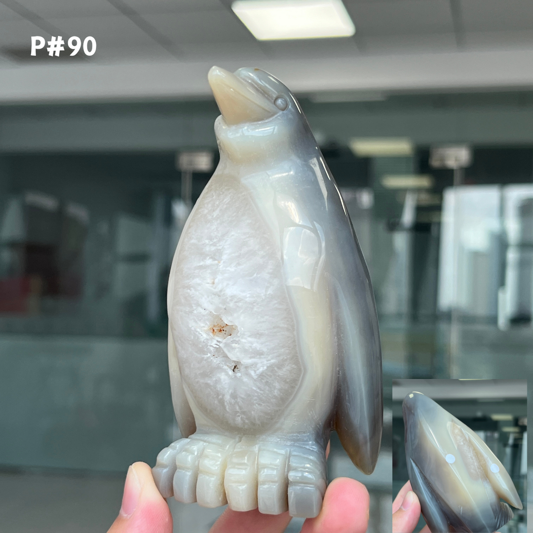 Unique, Agate Geode Penguin