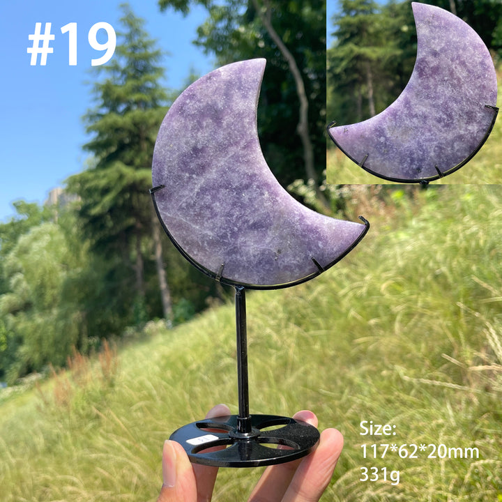 Unique,Natural Lepidolite Moon