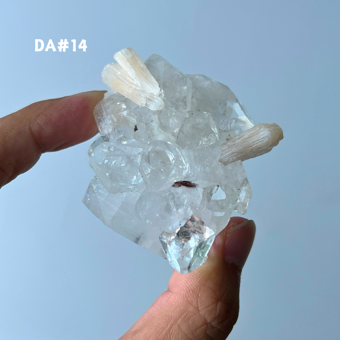 Unique, Diamond Apophyllite w/ Pink Zeolite Var.Stilbite