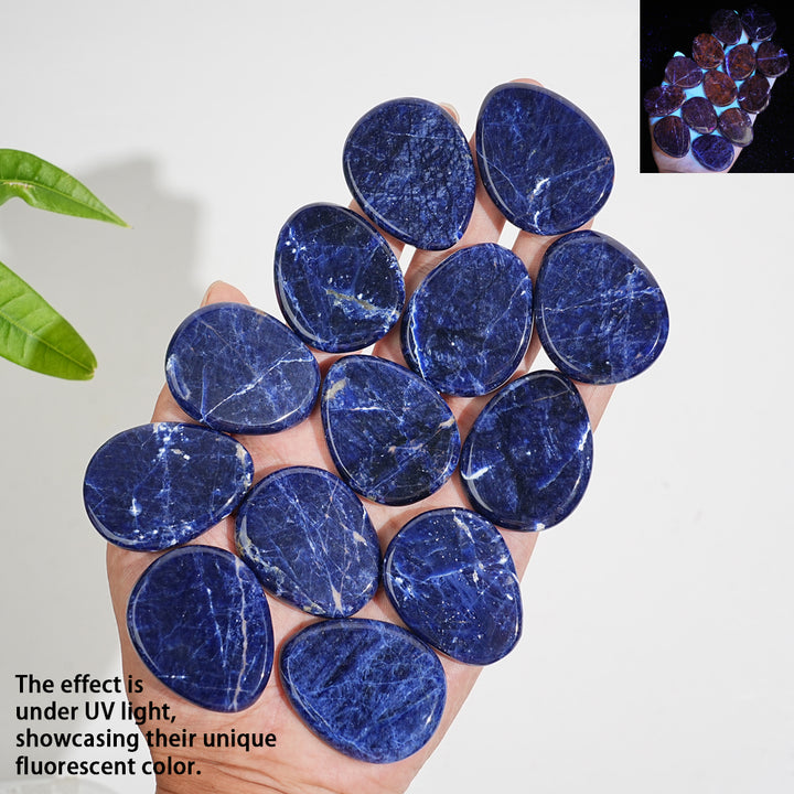 Natural Crystal Sodalite Oval Shaped Piece