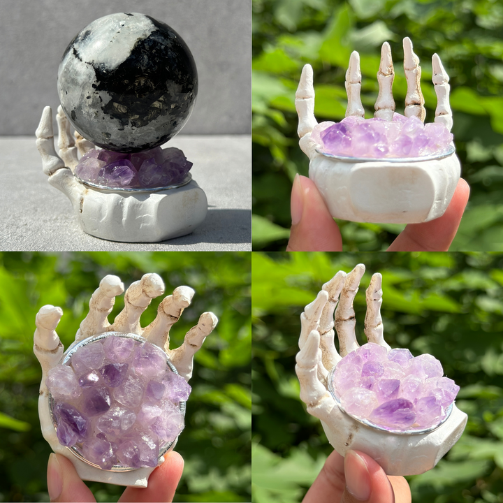 Amethyst Resin Candle Holder