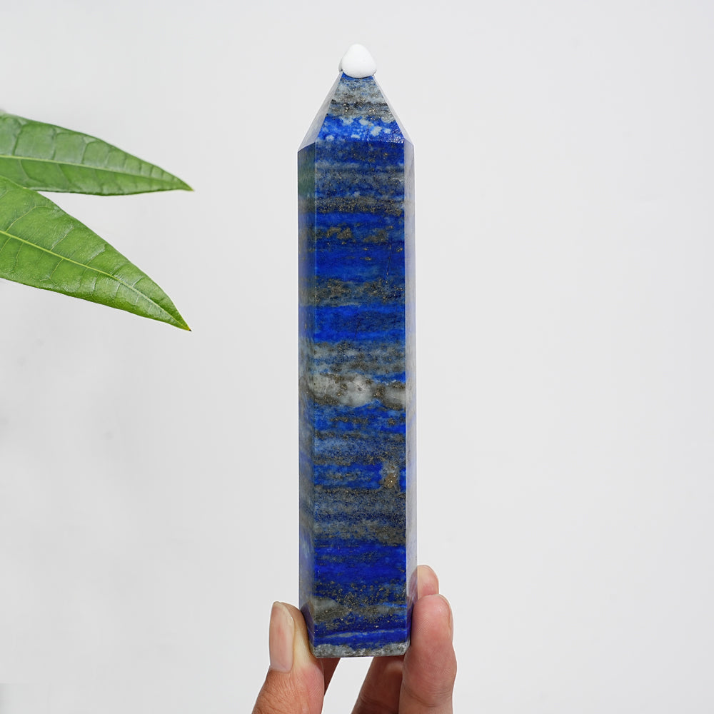 Unique,Natural Exquisite Crystal Lapis Lazuli Point