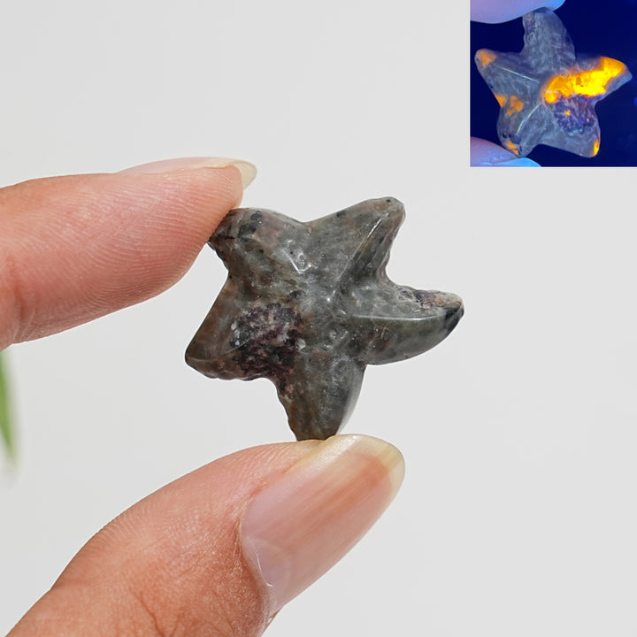 Natural Crystal Carving Mixed Material Starfish