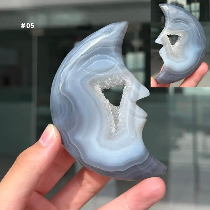 Agate Geode Moon