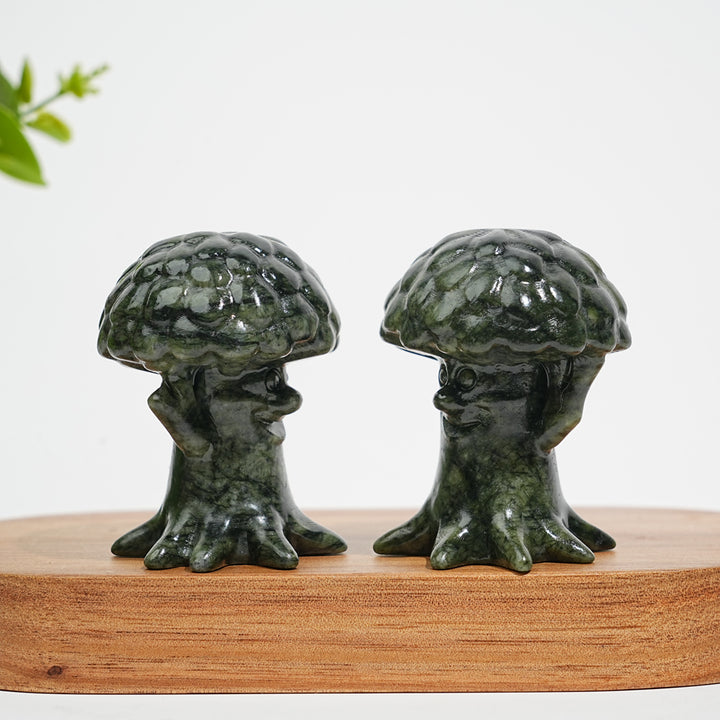 Natural Crystal Carving Serpentine Tree Spirit