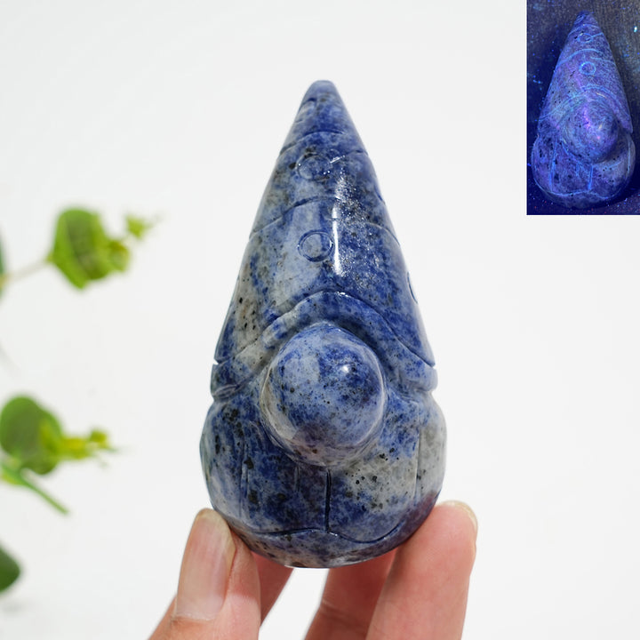 Natural Crystal Whimsical Gnome Carving