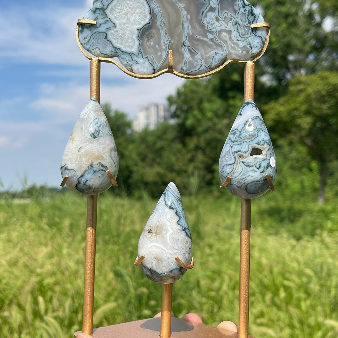 Unique,A Slightly Imperfect Natural Crystal Exquisite Cloud Raindrop