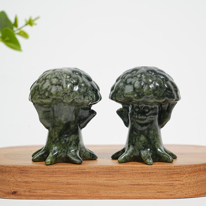 Natural Crystal Carving Serpentine Tree Spirit
