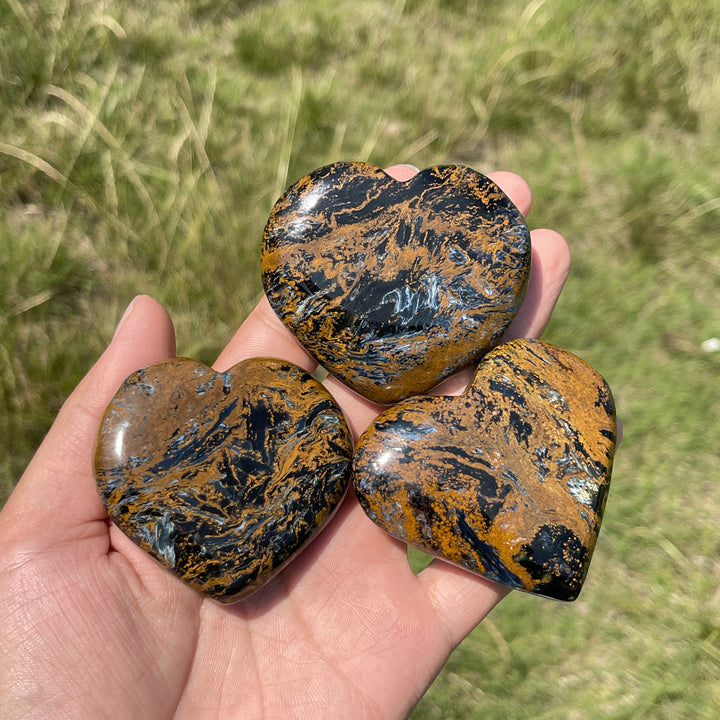 Natural Crystal Pietersite Heart