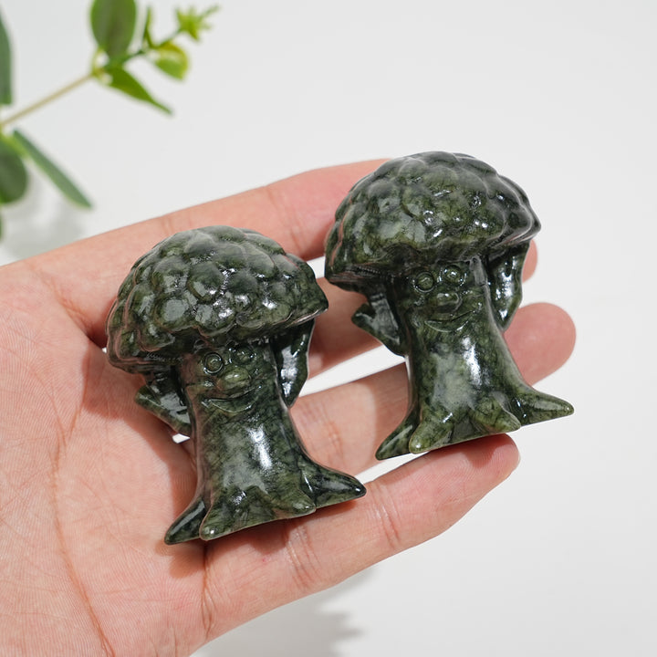 Natural Crystal Carving Serpentine Tree Spirit