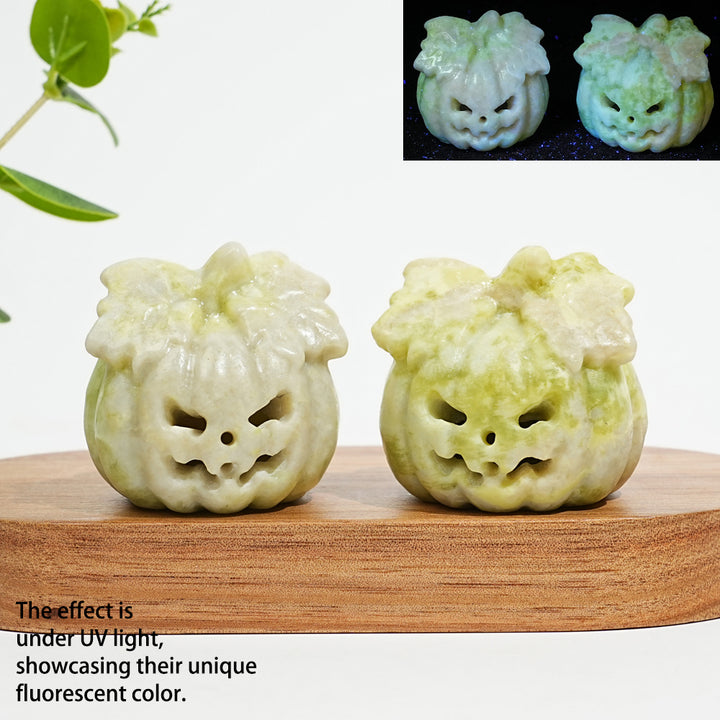Natural Crystal Carving Hollow Pumpkin