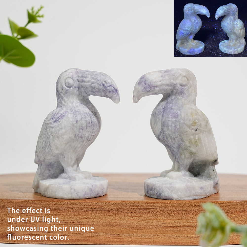 Natural Crystal Carving Toucan
