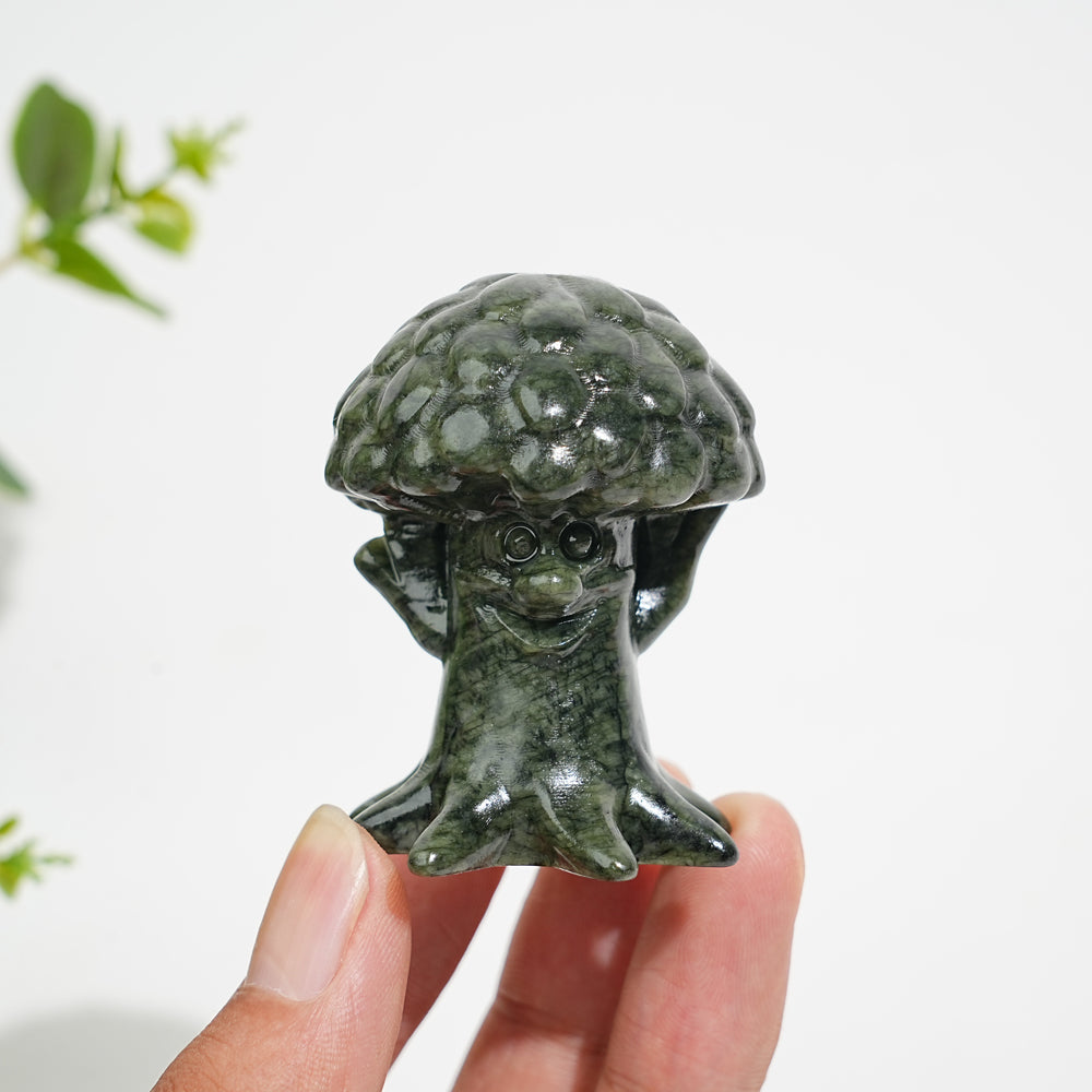 Natural Crystal Carving Serpentine Tree Spirit