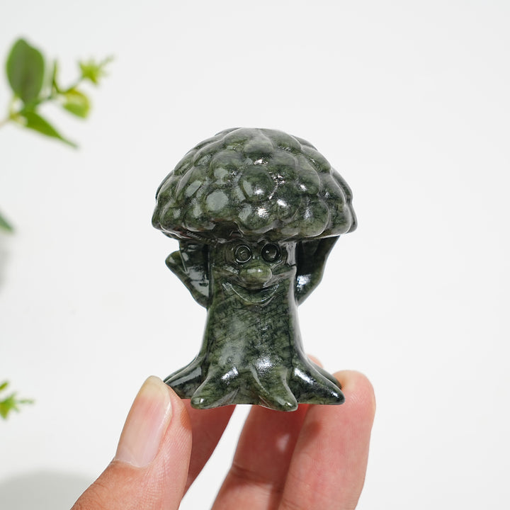 Natural Crystal Carving Serpentine Tree Spirit