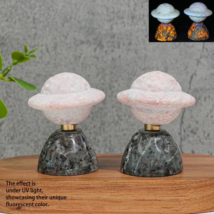 Natural Crystal Rotatable Planet