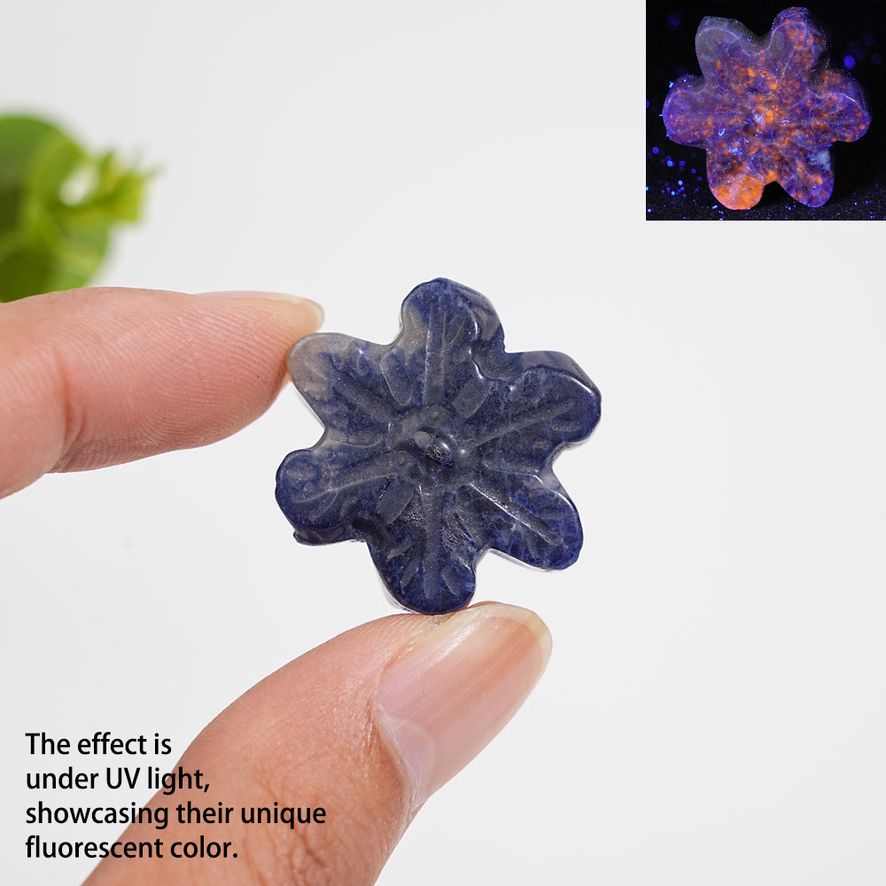 Natural Crystal Mixed Material Mini Snowflake