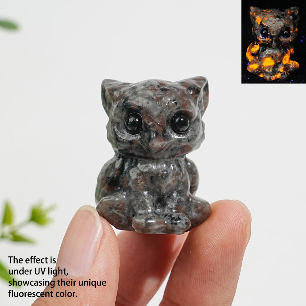 Natural Crystal Cute Sitting Small Griffon