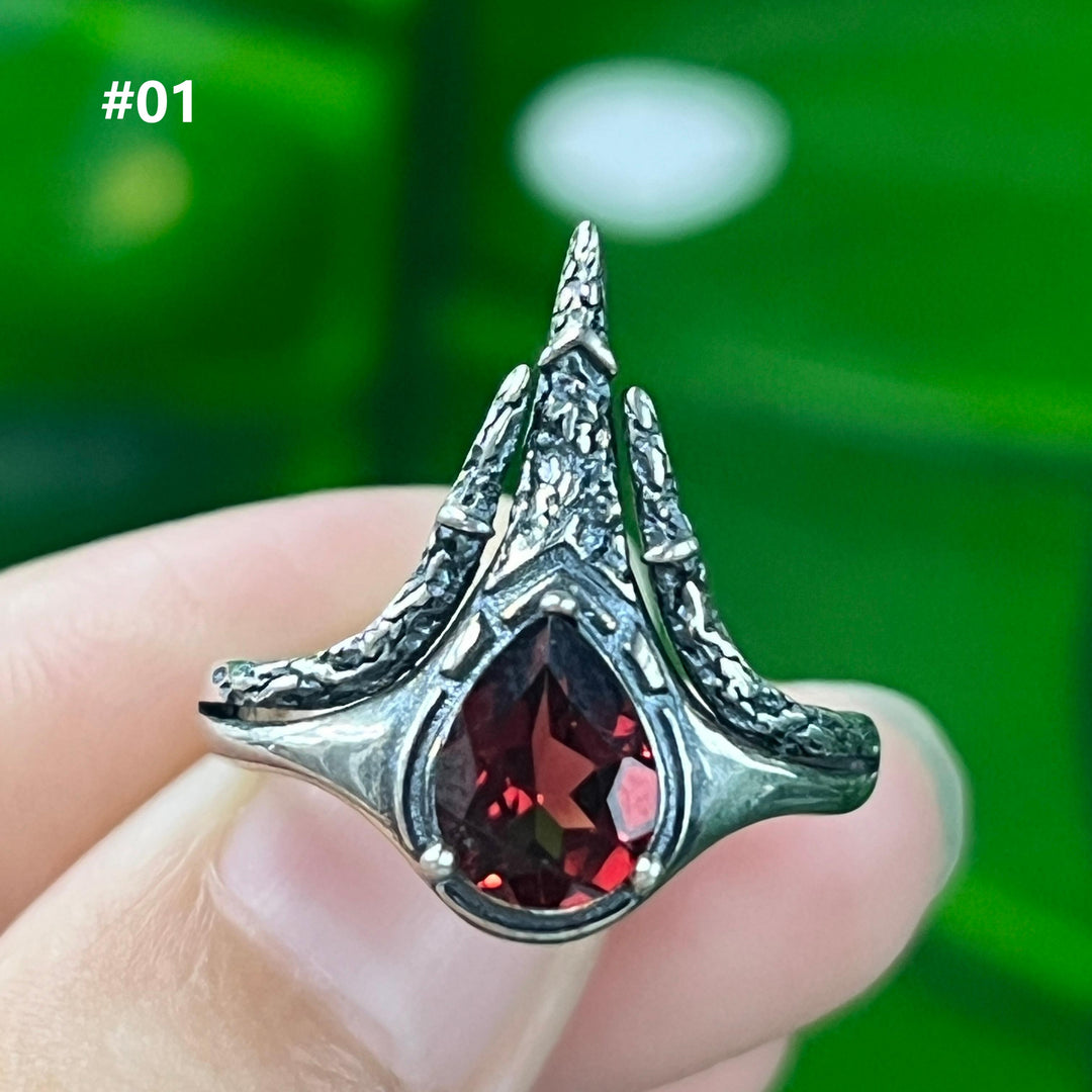 Garnet Ring,S925