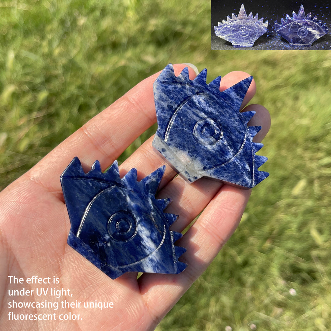 Natural Crystal Carving Evil Eye