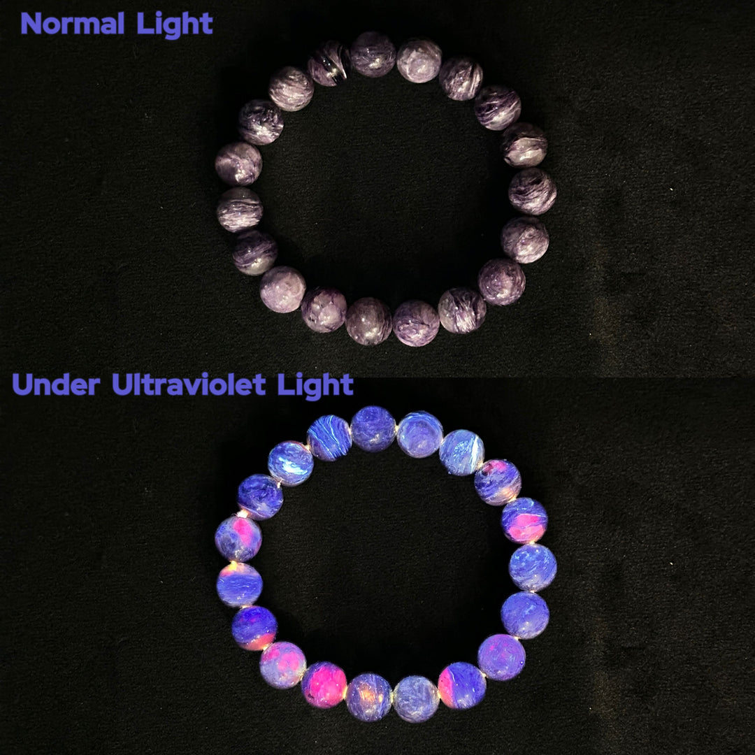 Charoite Bead Bracelet 10.2-10.6mm