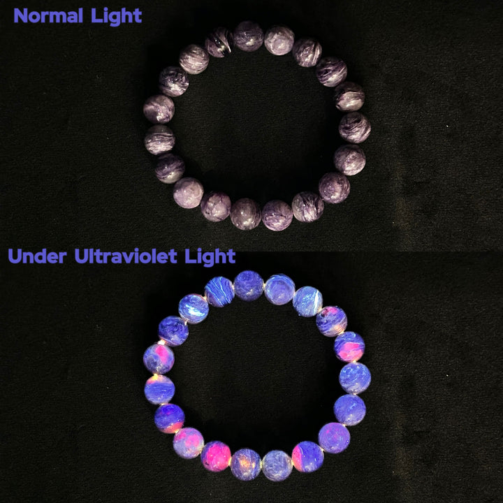 Charoite Bead Bracelet 10.2-10.6mm
