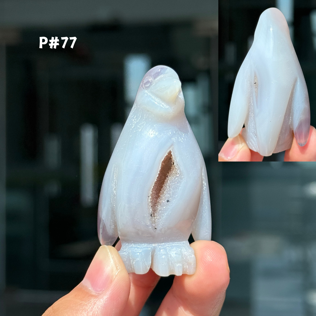 Unique, Agate Geode Penguin