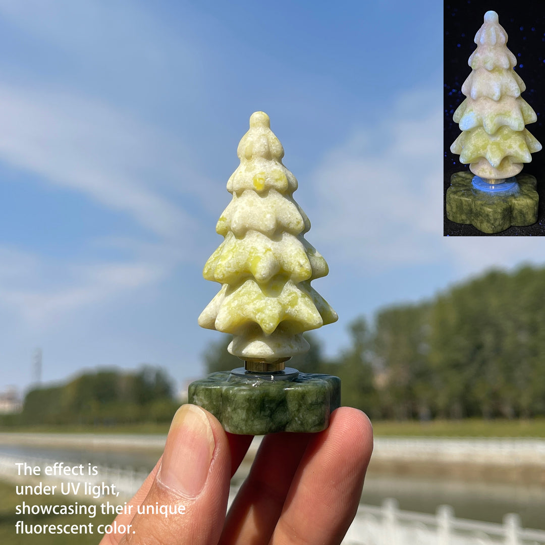 Natural Crystal Rotatable Christmas Tree