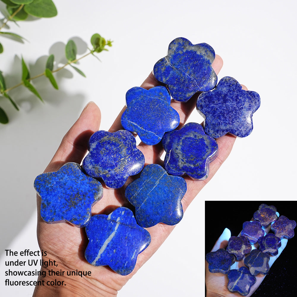 Natural Crystal Carving Lapis Lazuli Flower