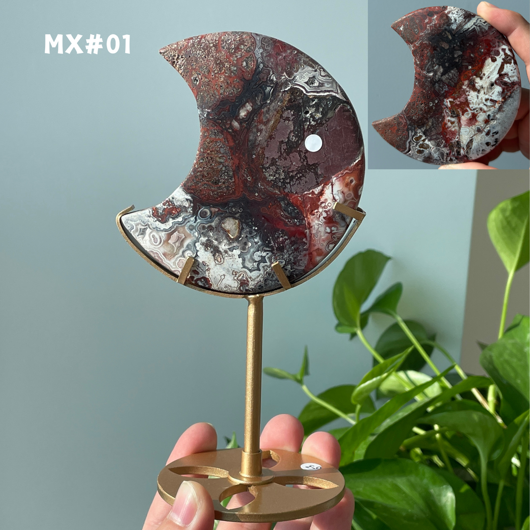 Unique, Mexican Agate Moon