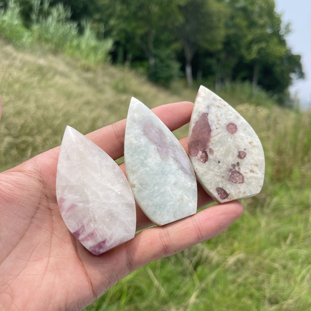 Natural Crystal Pink Tourmaline Teardrop