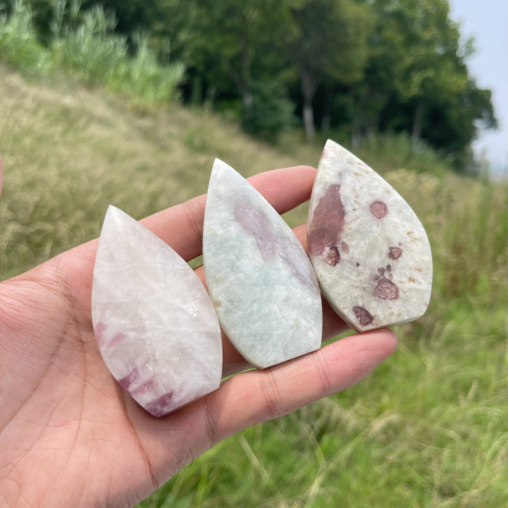 Natural Crystal Pink Tourmaline Teardrop