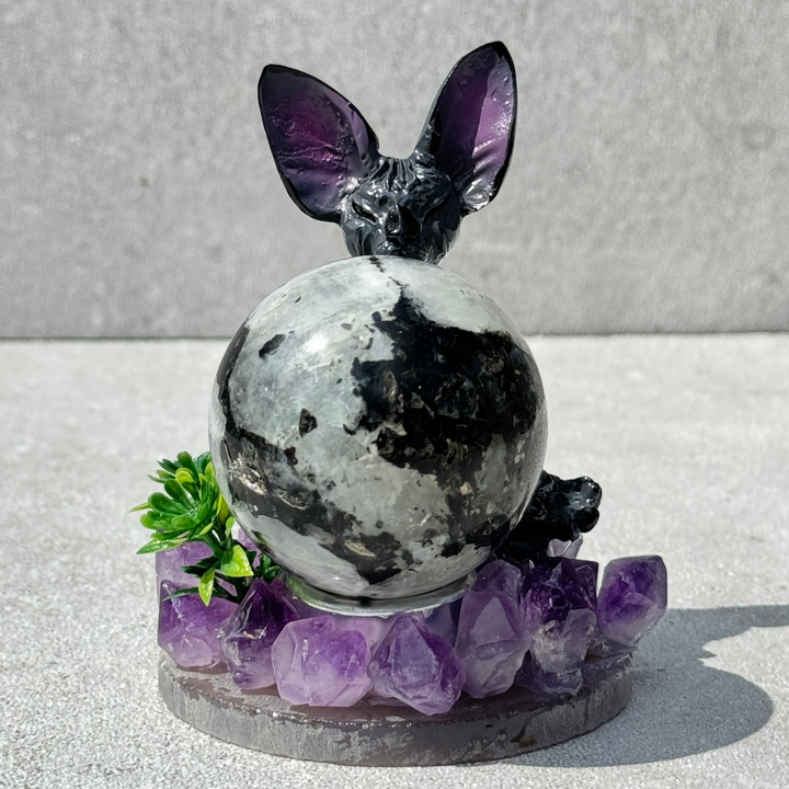 Amethyst Resin Candle Holder