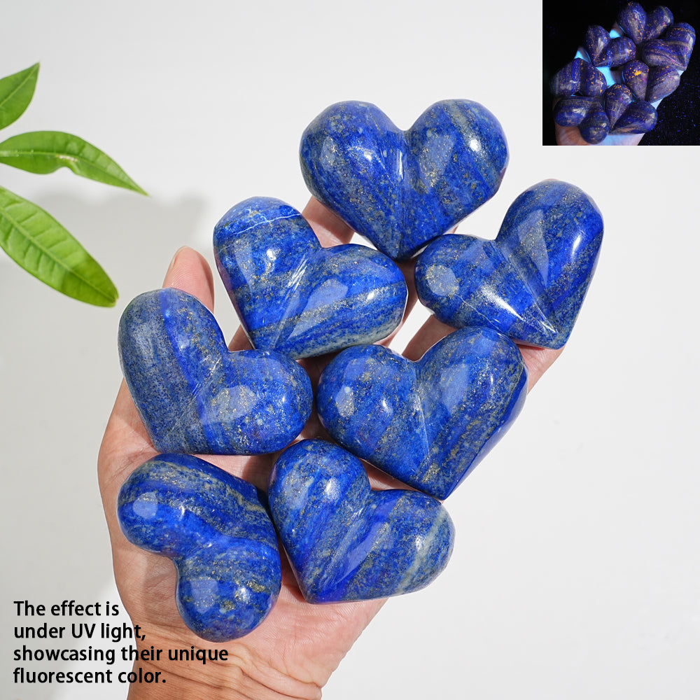 Natural Crystal Lapis Lazuli Peach Heart