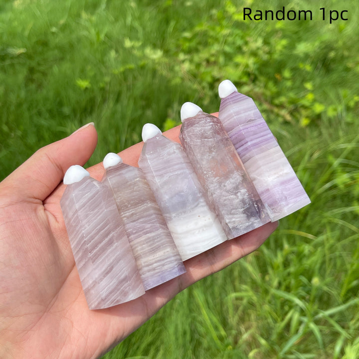 Natural Crystal Silky Fluorite Point