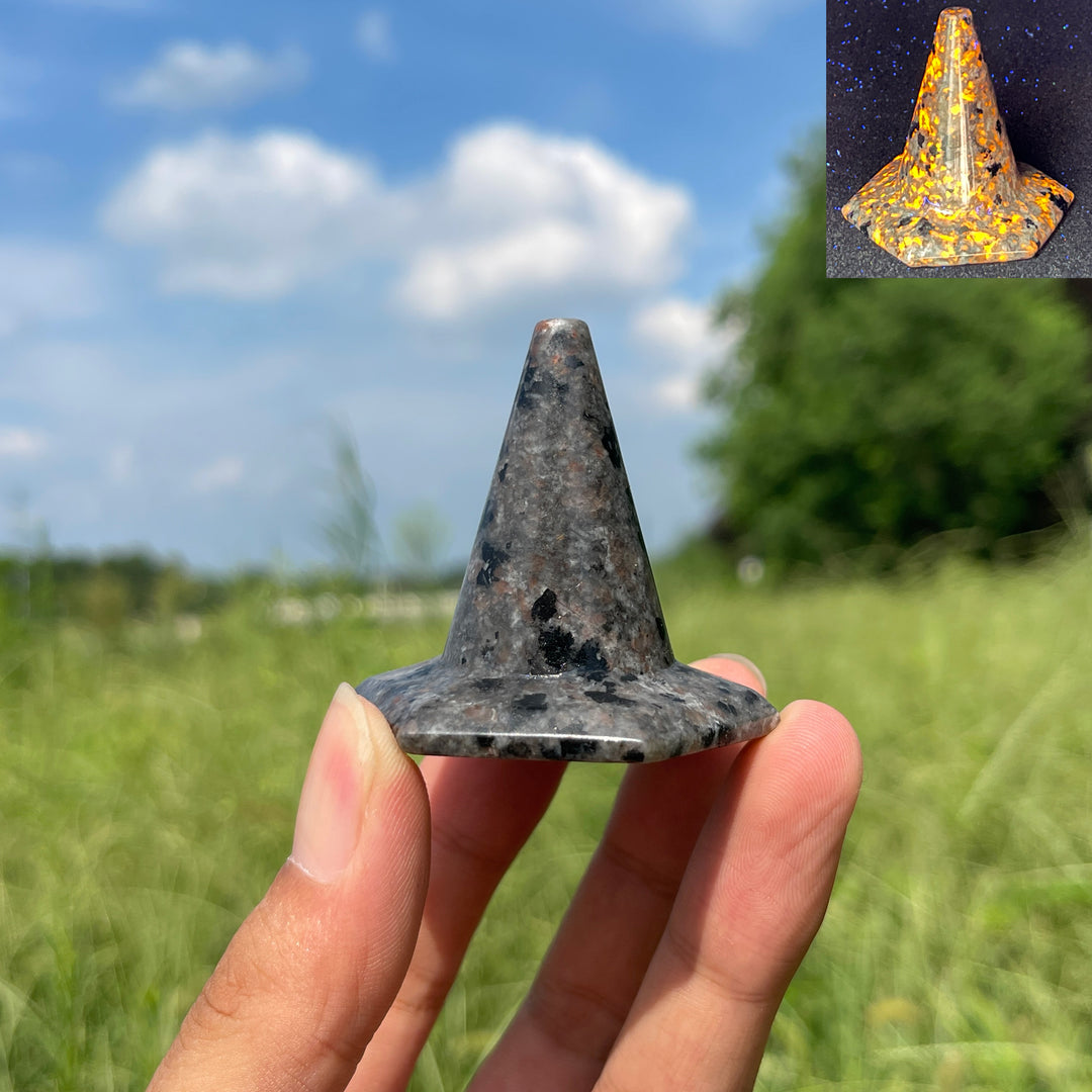 Natural Crystal Yooperlite Traffic Cone