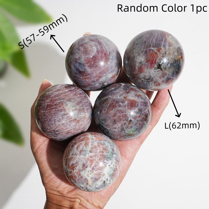 Natural Crystal Bloodshot Iolite Sphere