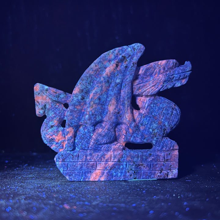 Unique,Natural Crystal Carving Lapis Lazuli Dragon