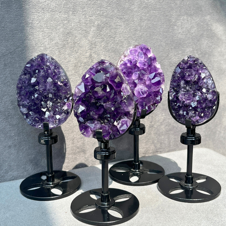 High Quality Polished Amethyst Cluster Egg
