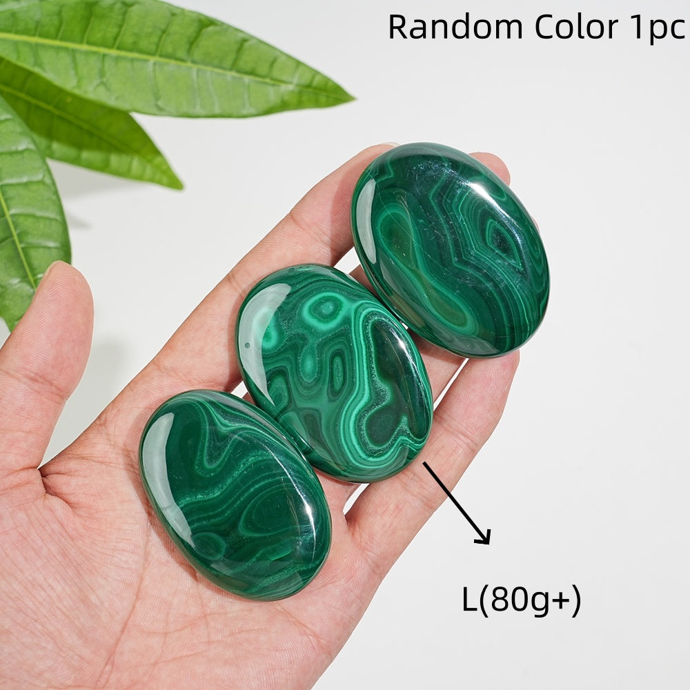 Natural Crystal Stunning Malachite Palmstone