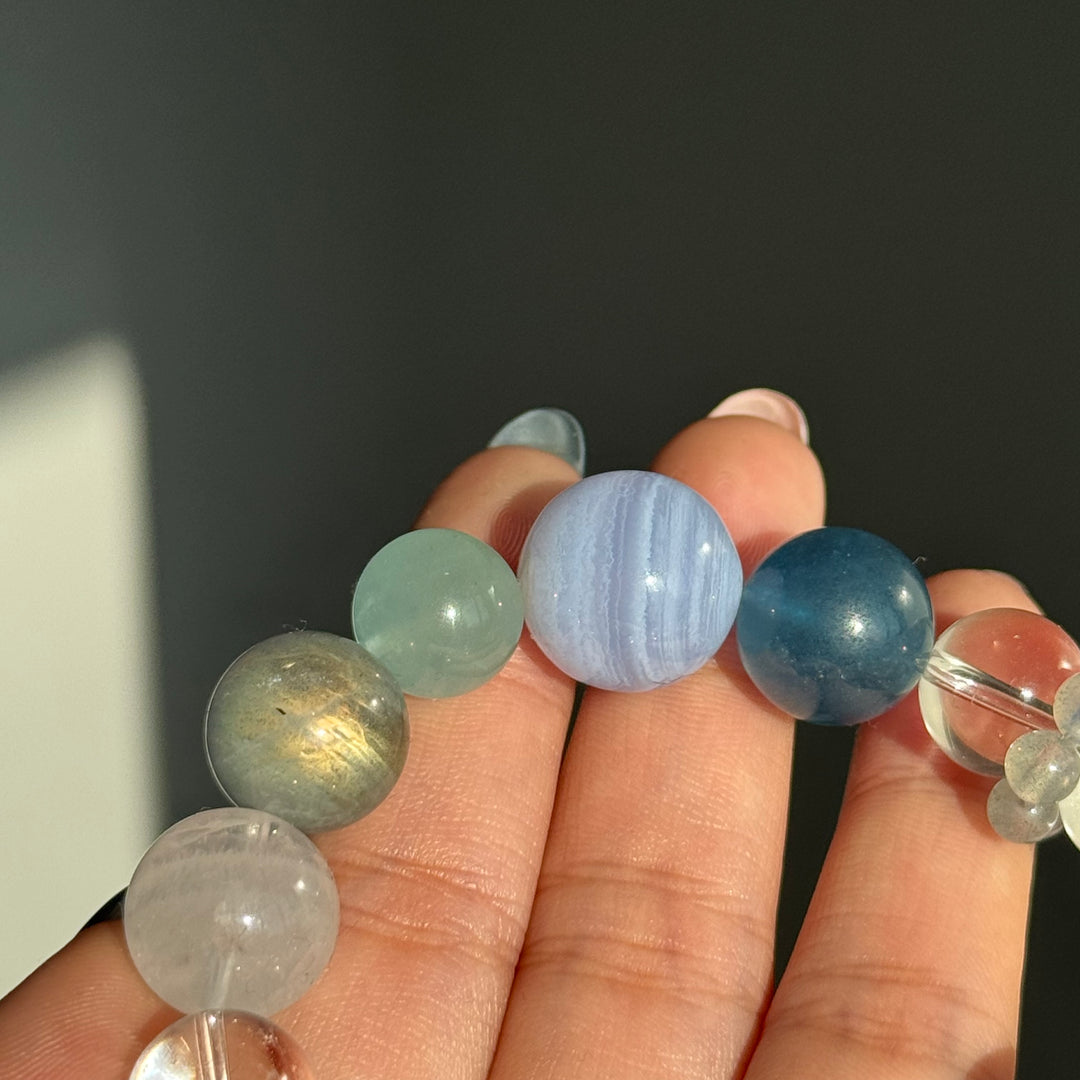 Natural Crystal DIY Bracelet 12mm-15mm