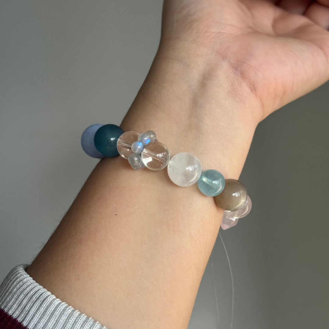 Natural Crystal DIY Bracelet 12mm-15mm