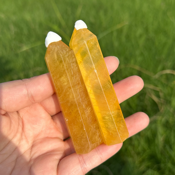 Yellow Fluorite Point