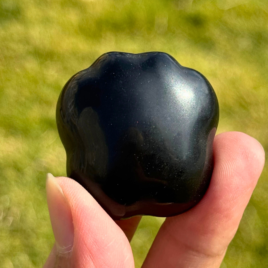 Natural Obsidian Cat Paw Sculpture