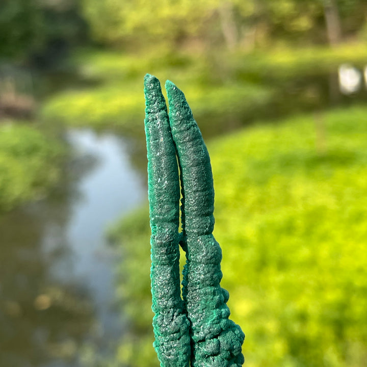 Stalactite-Shape Malachite