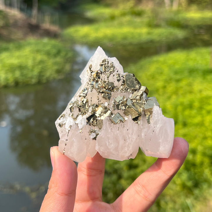 Pyrite On Calcite