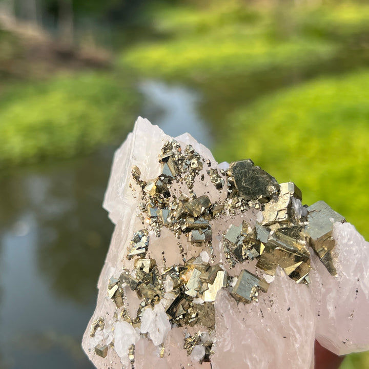 Pyrite On Calcite