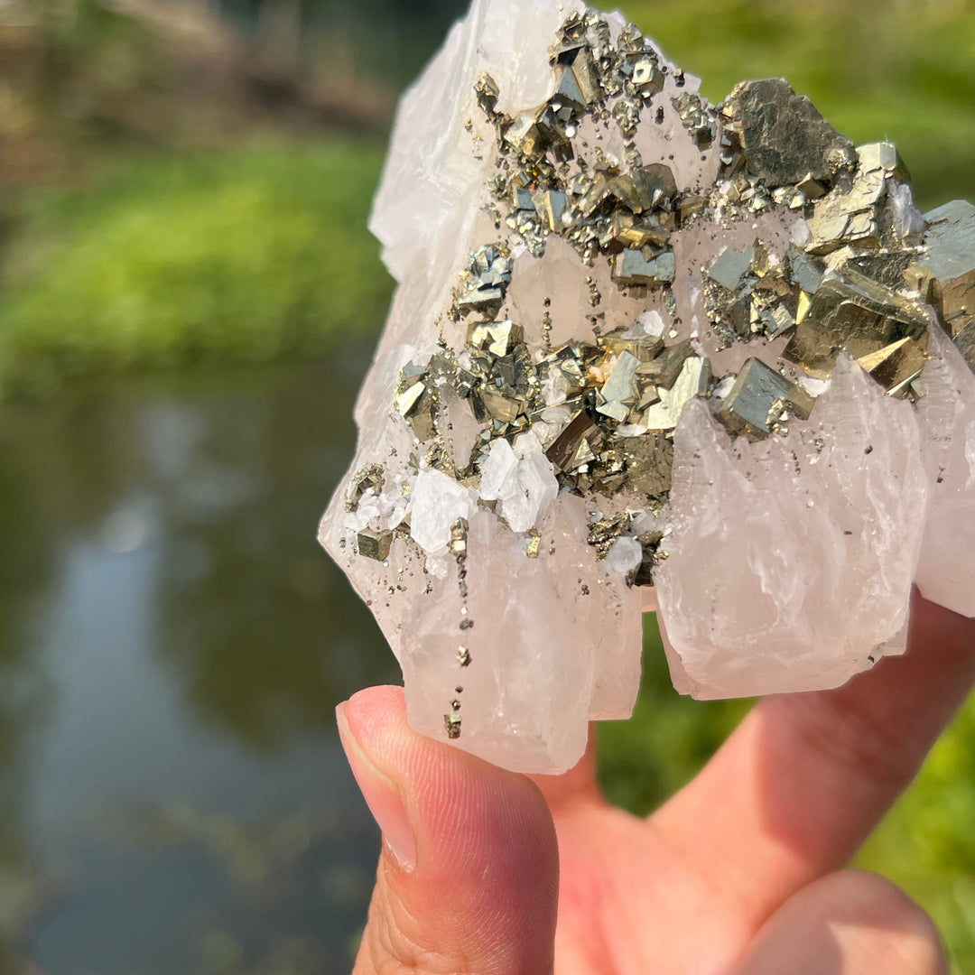 Pyrite On Calcite