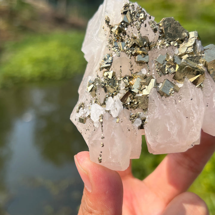 Pyrite On Calcite