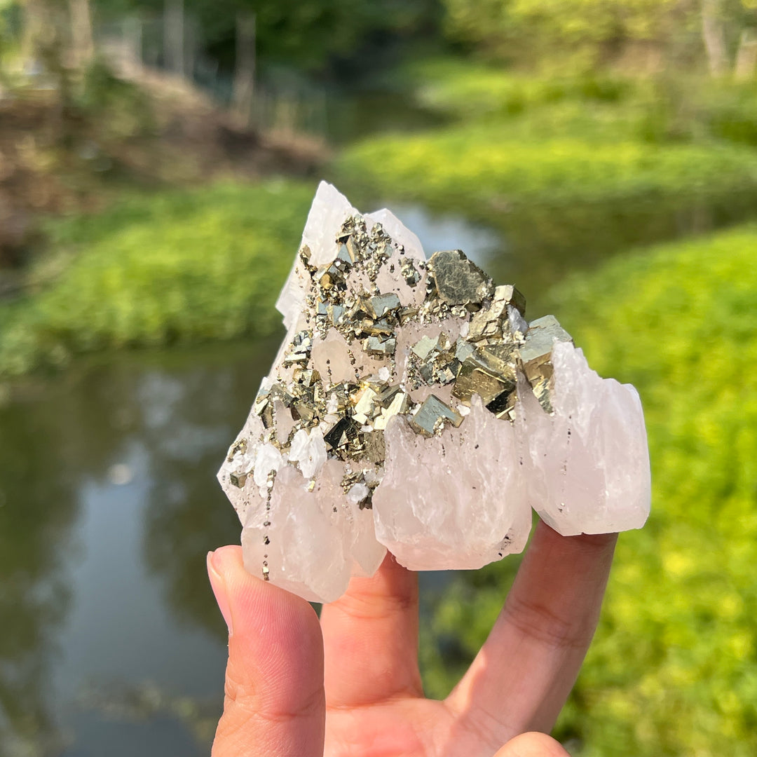 Pyrite On Calcite